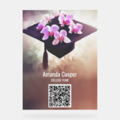 蘭ユニーク学卒業アクリル看板 アクリルサイン (正面)