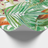 蘭及び花柄 ラッピングペーパー (角)