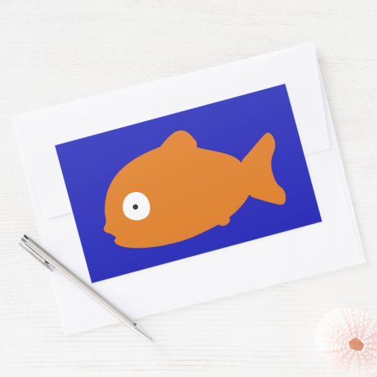 蘭吾 長方形シール (封筒)