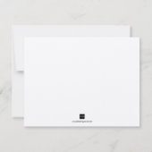 蘭好きピンクモダンの結婚式は日付を保存 セーブザデート (裏面)