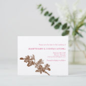 蘭好きピンクモダンの結婚式は日付を保存 セーブザデート (スタンド正面)