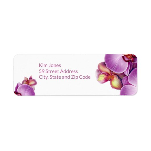 蘭差出人住所ラベル ラベル (正面)