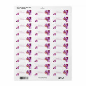 蘭差出人住所ラベル ラベル (フルシート)