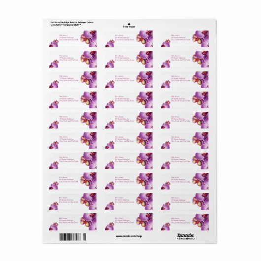 蘭差出人住所ラベル ラベル (フルシート)