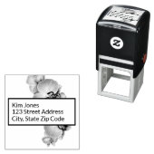 蘭差出人住所自己インキングのゴムスタンプ セルフインキングスタンプ (インサイチュ)