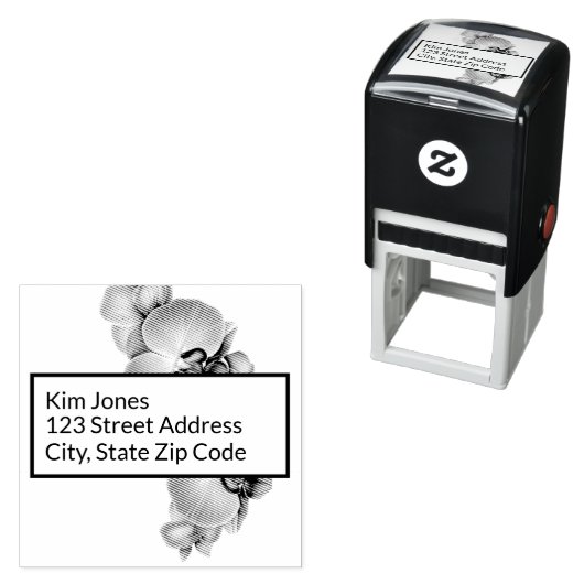 蘭差出人住所自己インキングのゴムスタンプ セルフインキングスタンプ (インサイチュ)