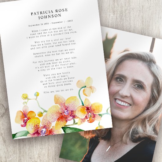 蘭悔やみや弔慰葬儀記念カード 名刺