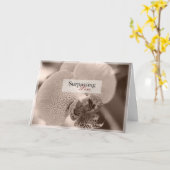 蘭愛挨拶状 カード (黄色い花)