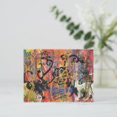 蘭猫葉書 ポストカード (スタンド正面)