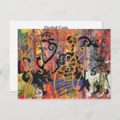 蘭猫葉書 ポストカード (正面/裏面)