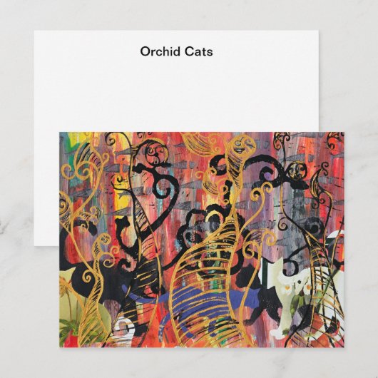 蘭猫葉書 ポストカード (正面/裏面)