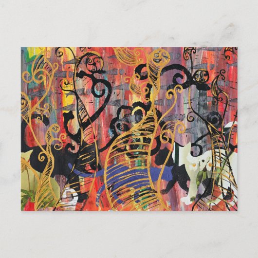 蘭猫葉書 ポストカード (正面)