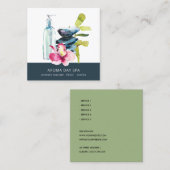 蘭石竹水カラーマッサージスパセラピー スクエア名刺 (正面/裏面)