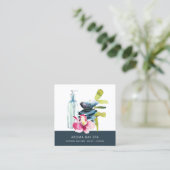 蘭石竹水カラーマッサージスパセラピー スクエア名刺 (スタンド正面)