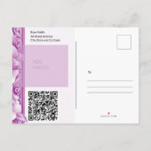 蘭結婚の発華美表はがき 案内ポストカード (裏面)