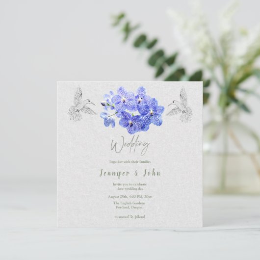 蘭結婚式招待状 招待状 (スタンド正面)