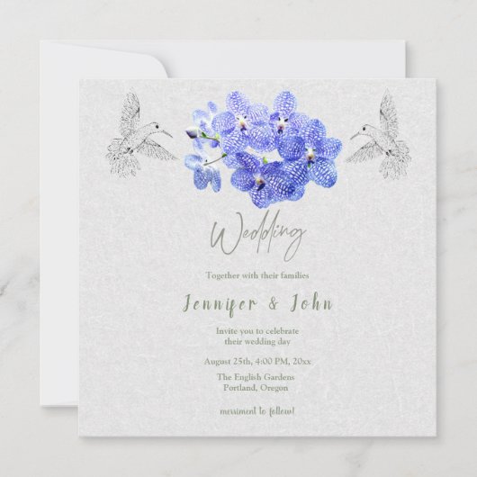 蘭結婚式招待状 招待状 (正面)