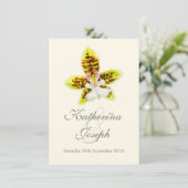 蘭結婚花の絵画招待 招待状 (スタンド正面)