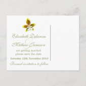 蘭絵を描花は日付カードを保存 案内ポストカード (裏面)