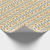 蘭美しい：フローラルパターンエレガンス。 ラッピングペーパー (角)