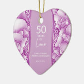 蘭華美の結婚記念写真オーナメント セラミックオーナメント (左)