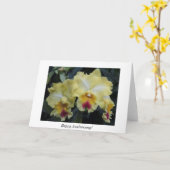 蘭記念日カード カード (黄色い花)