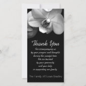 蘭1の悔やみや弔慰は写真カード感謝していしています サンキューカード (正面)