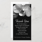 蘭1の悔やみや弔慰は写真カード感謝していしています サンキューカード (正面/裏面)