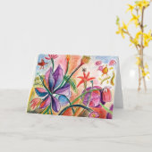 蘭 カード (黄色い花)