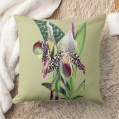 蘭(パフィオペディルムアルゴス) クッション (ブランケット)