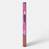 蘭、ピンク、花 iPhoneケース (左側面)