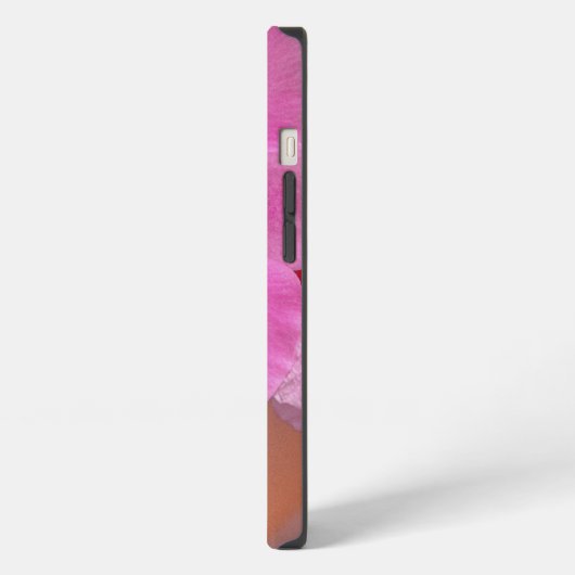 蘭、ピンク、花 iPhoneケース (左側面)