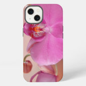 蘭、ピンク、花 iPhoneケース (裏面)