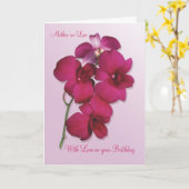 蘭。姑誕生日カード カード (黄色い花)