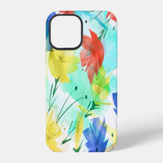 蘭+芥子+牡丹のファッションブーケ iPhoneケース (裏面)