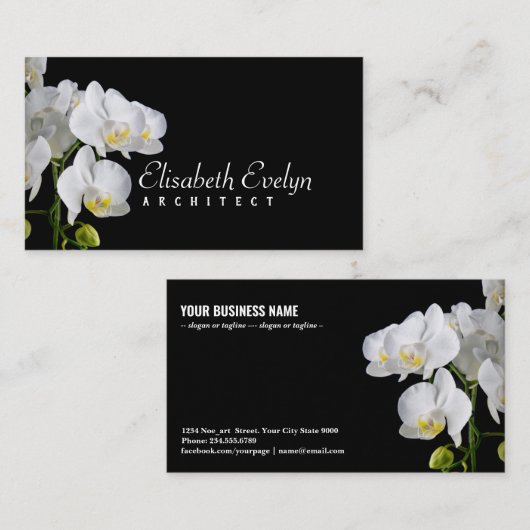 蘭 – 花hy6767 名刺 (正面/裏面)