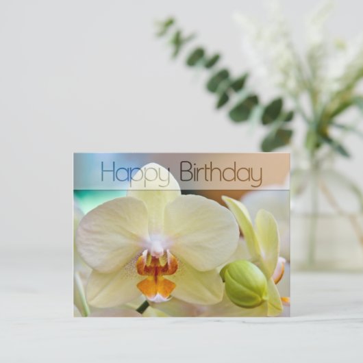 蘭・誕生日はがき ポストカード (スタンド正面)