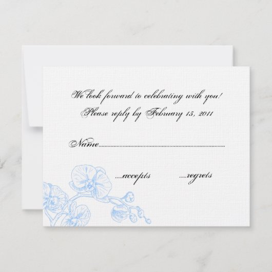 蘭RSVP 出欠カード (正面)