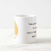 虎おもしろい引用文虎の記号中国の書道 モーフィングマグカップ (中央)