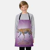 虎が反射した エプロン (着用した状態)