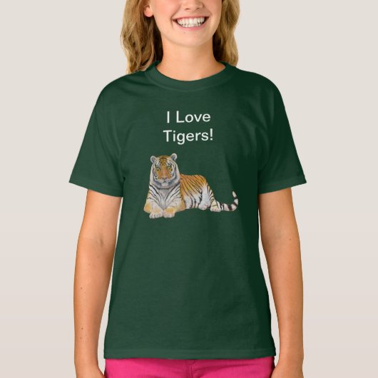 虎が大好き Tシャツ (正面)