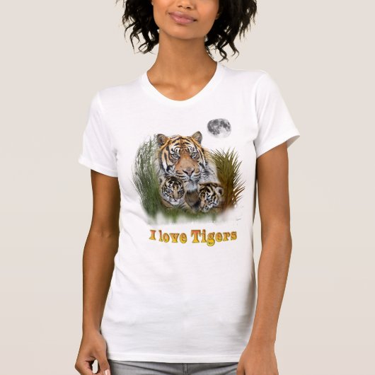 虎が大好き Tシャツ (正面)