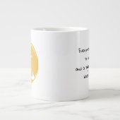 「虎が現実に戻る」タイガーのシンボルC ジャンボコーヒーマグカップ (正面)