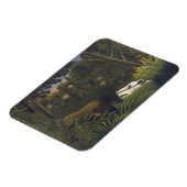 虎が馬と眠る黒人を攻撃( マグネット (左側)