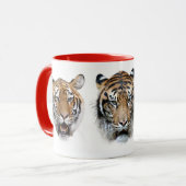 虎たちの顔 マグカップ (正面左)