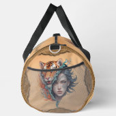 虎と女、強さと恵み。 ダッフルバッグ (右)