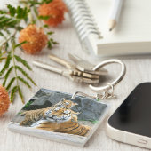 虎と子の愛 キーホルダー (正面右)