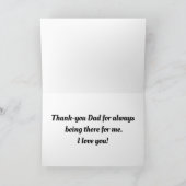 虎と子猫の父の日 カード (内部)