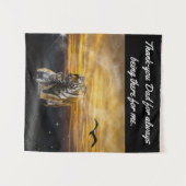 虎と子虎 タペストリー (正面(横))