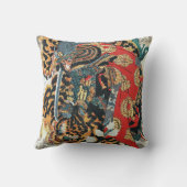 虎と戦う侍・国芳・浮世絵 クッション (裏面)